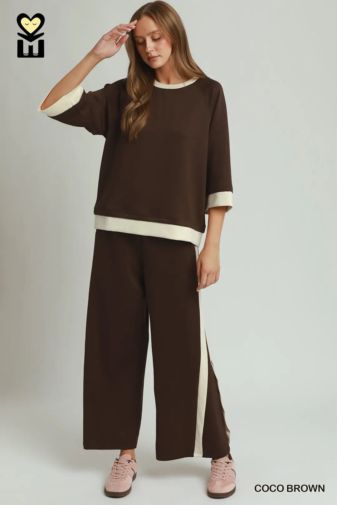 Colorblock Crewneck Raglan Set